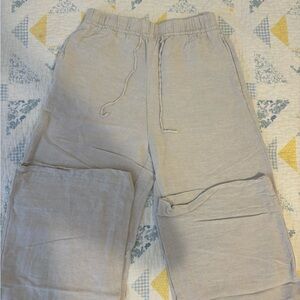 H&M Tan Sweatpants Relaxed Fit Joggers